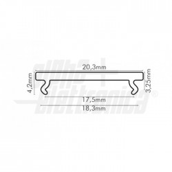 Copert PC trasparente 2mt 154 pr/pz 