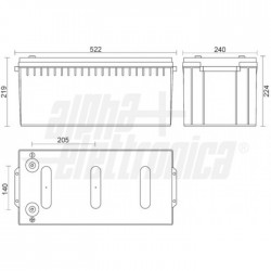 BATTERIA AL PIOMBO 12V 200A 