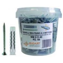 CONF 100PZ TASSELLI MULTIUSO 6MM X30 