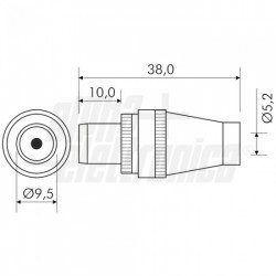 SPINA COASSIALE TV 9,5MM 