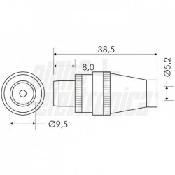PRESA COASSIALE TV 9,5MM SCHER 