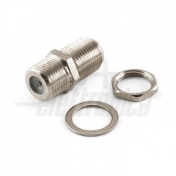 GIUNTO F/F FEMMINA FEMMINA Presa F a pannello passante lunghezza 20mm   con dado