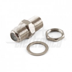 GIUNTO F/F FEMMINA FEMMINA Presa F a pannello passante lunghezza 20mm   con dado