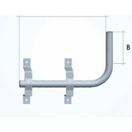 ZANCA DI SUPPORTO C/TUBO 90° 