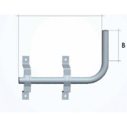 ZANCA DI SUPPORTO C/TUBO 90° 