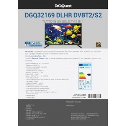 LED TV HD 32    SAT/S2 +TERRESTRE/T2 DIGIQUEST SCART HDMI USB CI+  LCN TIVUSAT