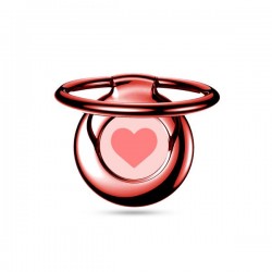 Puro, Supporto adesivo, Lega di Zinco, Smart Ring, per Smartphone funzione Stand SupportoSelf Rosso