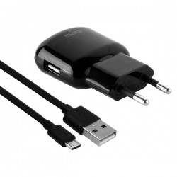 Carica Batterie Da Viaggio 1A MICRO USB + Cavo staccato Micro USB 5W Nero