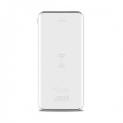 Puro Batteria Esterna Premium Fast Charger Qi 8000mAh 1USBA+1USB C 18W Li Poly Bianco