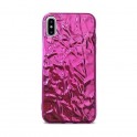 Puro Cover in TPU con effetto metallizzato  Glam   Metal Flex  per iPhone X / Xs 5 8  Rosa