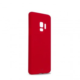 Puro Cover in Silicone Liquido con interno in microfibra per Samsung Galaxy  S9 5 8  Rosso