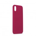 Puro Cover in Silicone Liquido con interno in microfibra per iPhone Xr 6 1  Fucsia