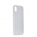 Puro Cover in Silicone Liquido con interno in microfibra per iPhone Xr 6 1  Light Blue