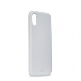 Puro Cover in Silicone Liquido con interno in microfibra per iPhone Xr 6 1  Light Blue