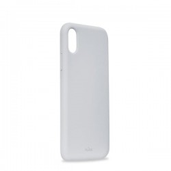 Puro Cover in Silicone Liquido con interno in microfibra per iPhone Xr 6 1  Light Blue