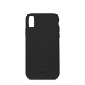Puro Cover in Silicone Liquido con interno in microfibra per iPhone Xs Max 6 5  Nero