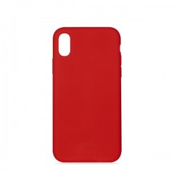 Puro Cover in Silicone Liquido con interno in microfibra per iPhone Xs Max 6 5  Rosso