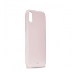 Puro Cover in Silicone Liquido con interno in microfibra per iPhone Xs Max 6 5  Rose