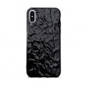 Puro Cover in TPU con effetto metallizzato  Glam   Metal Flex   per iPhone X / Xs 5 8  Nero