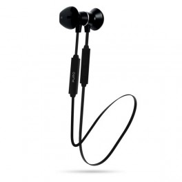 Puro Auricolare Stereo Bluetooth V4 1, Magnet Pod Earphones  con aur  mag , tasto risp+volume Nero