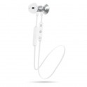 Puro Auricolare Stereo Bluetooth V4 1, Magnet Pod Earphones  con aur  mag , tasto risp+volume Bianco