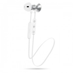Puro Auricolare Stereo Bluetooth V4 1, Magnet Pod Earphones  con aur  mag , tasto risp+volume Bianco