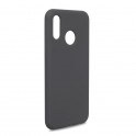 Puro Cover in Silicone Liquido con interno in microfibra per Huawei P20 Lite  5 8  Grigio