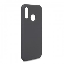 Puro Cover in Silicone Liquido con interno in microfibra per Huawei P20 Lite  5 8  Grigio