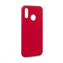 Puro Cover in Silicone Liquido con interno in microfibra per Huawei P20 Lite  5 8  Rosso