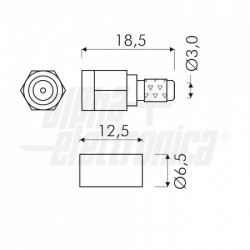 SPINA SMA A CRIMP  X RG58 
