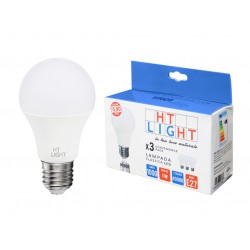 Conf  3pz Lamp LED 230V 11W E27 4000K LAMPADINA CLASSICA400076: HT6011