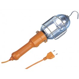 LAMPADA DA LAVORO PORTATILE   CAVO 5M  ON   ARANCIONE