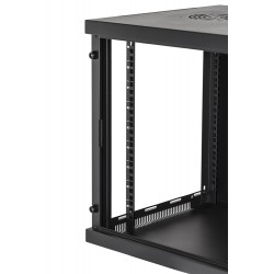 ARMADIO RACK 19  9 UNITA  DA MURO ARMADIO RACK 19  9 UNITA  DA MURO PER RETI (A)485 X (L)540 X (P) 450 MM COLORE NERO