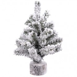 ALBERO DI NATALE INNEVATO 20cm DA TAVOLO
