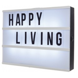LED light box ind bo70 letterssize: 30x22x4 5cmexcl : 6x AA batteriesworking hours: approx  50 hoursCE   non replaceable bu