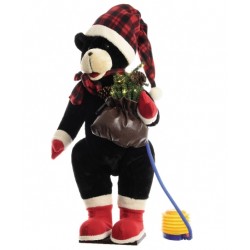 inflatable pes bear with treewith 10 led lights in the treeinflatable by foot   incl  foot pump