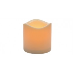 CANDELA LED BIANCO CALDO A BAT 