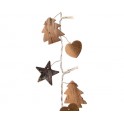 LED birch bark garland indoor3designs: star tree heart on 1 stringtransp cable   IP20 trafolead cable   3mdistance between l
