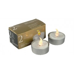 2 TEA LIGHT CANDELA LED FIAMMA 