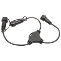 LED connect 24V T conn outdoorblack cabledistance between plugs: 13cm