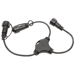 LED connect 24V T conn outdoorblack cabledistance between plugs: 13cm