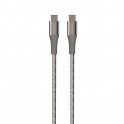 Puro Cavo in Tessuto con Kevlar  Fabric K2  da USB C a USB C 2 0, 3A, 480MBps, 1 2m Space Grey