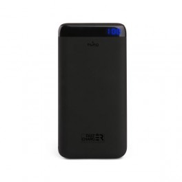 Puro Batteria Esterna Fast Charger 10000mAh 1USBA+1USB C 15W Li Poly Nero