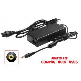 ALIMENTATORE  PC 19V 4,9A 90W PLUG 5,5X2,5 ACER HP TOSH ASUS