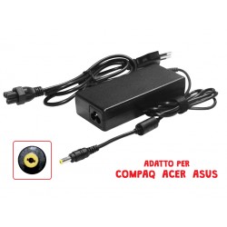 ALIMENTATORE  PC 19V 4,9A 90W PLUG 5,5X2,5 ACER HP TOSH ASUS