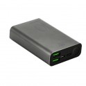 Puro Batteria Esterna Fast Charger Compact in alluminio 10000mAh 2USBA+1USB C 15W Li Poly, SpaceGrey