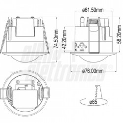 SENSORE PIR INCASS 230VAC BIAN 