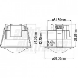 SENSORE PIR INCASS 230VAC BIAN 