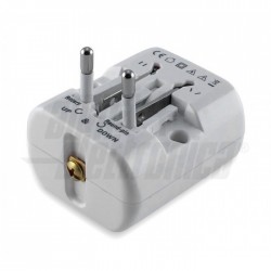 ADATTATORE UNIVERSALE SCATOLA Adattatore universale da viaggio, utilizzabile in più di 150 paesi nel mondo per alimentare tutti 