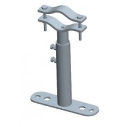 Zanca telesc  tub  eco cm 25/42 Tubo 35x1,4 + 30x1,4 capp  30x4 per pali d30 60 vite M8 x 60